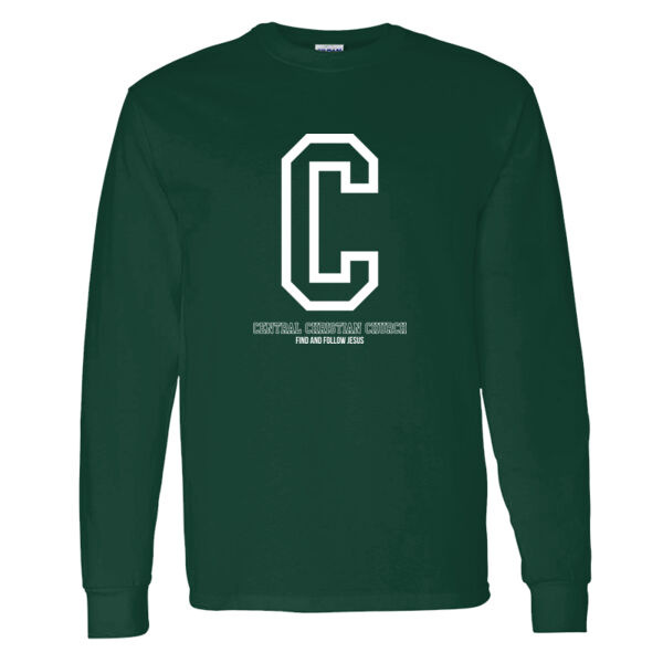 Central Christian Church Heavy Cotton 100% Cotton Long Sleeve T Shirt Thumbnail